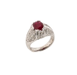 Anello in oro bianco 18kt