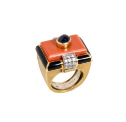 David Webb - Anello in oro giallo 18kt