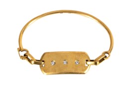 Bracciale semirigido in oro giallo 18kt