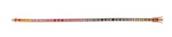 Bracciale tennis in oro rosa 18kt