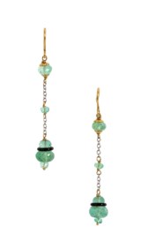 Orecchini in oro bicolore 18kt