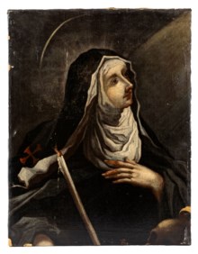 Scuola veneta del XVIII secolo - Santa in estasi