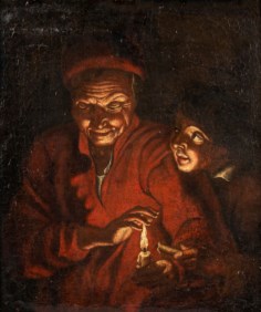 Scuola fiamminga del XVII secolo -  Notturno