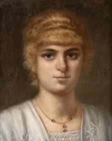 Scuola nordica del XIX secolo - Ritratto di gentildonna