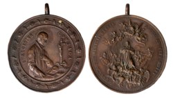 RELIGIOSE - SAN LUIGI GONZAGA - Medaglia 300esimo anniversario commemorazione