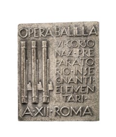 EPOCA FASCISTA - ROMA -  O.N.B., IV corso insegnanti elementari, 1934
