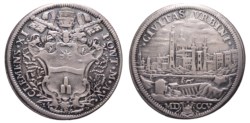 ROMA - CLEMENTE XI (1700-1721) - Mezza Piastra 1705