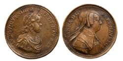 FRANCIA - LUIGI XIV E ANNA D'AUSTRIA (1643-1651) - Medaglia, 1643