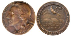 GERMANIA - SCHILLER - Medaglia, 1934