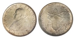 CITTA' DEL VATICANO - GIOVANNI XXIII (1958-1963) - 500 Lire, 1959