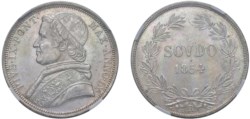 ROMA - PIO IX (1846-1870) - Scudo 1854