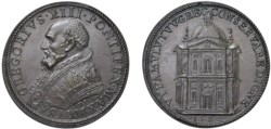 GREGORIO XIII (1572-1585) - Costruzione Chiesa S. Maria dei Monti, 1582
