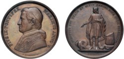 PIO IX (1846-1878) - Caduta della II Repubblica Romana, anno V