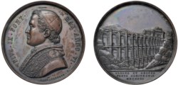 PIO IX (1846-1878) - Costruzione del ponte di Ariccia, anno VI