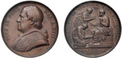 PIO IX (1846-1878) - L'obolo di San Pietro, anno XVII