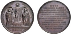 PIO IX (1846-1878) - 18° centenario Martirio S. Pietro e S. Paolo, anno XXII