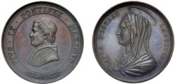 PIO IX (1846-1878) - Medaglia causa nostra letizia