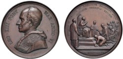 LEONE XIII (1878-1903) - Omaggio dei pellegrini slavi, anno VI
