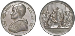 LEONE XIII (1878-1903) - Ampliamento alla basilica lateranense, anno IX
