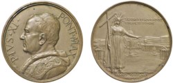 PIO XI (1922-1939) - La chiesa con piazza S. Pietro, 1925