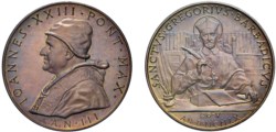 GIOVANNI XXIII (1958-1963) - Canonizzazione Gregorio Barbadico, anno III