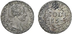 VITTORIO AMEDEO III (1773-1796) - 15 soldi 1794