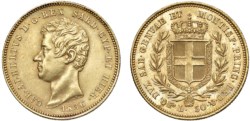 CARLO ALBERTO (1831-1849) - 50 lire 1836
