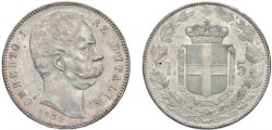 UMBERTO I (1878-1900) - 5 lire 1879