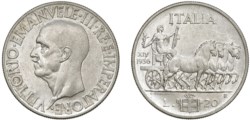VITTORIO EMANUELE III (1900-1943) - 20 lire 1936