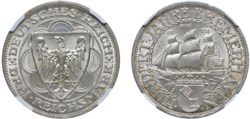 GERMANIA - REPUBBLICA DI WEIMAR (1919-1933) - 3 marchi 1927-A