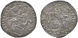 CARMAGNOLA - MICHELE ANTONIO DI SALUZZO (1504-1528) - Cornuto con contromarca Sabauda