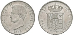 NAPOLI - FRANCESCO II (1859-1860) - Piastra 1859