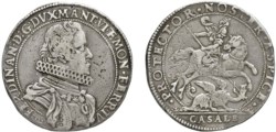CASALE MONFERRATO - FERDINANDO GONZAGA (1612-1626) - Ducatone 1622