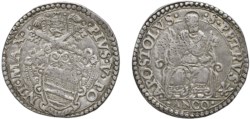 PIO V (1566-1572) - Testone, Ancona