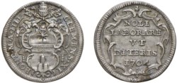 CLEMENTE XI (1700-1721) - Giulio 1704