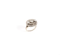Anello in oro bianco 18kt