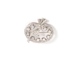 Spilla in oro bianco 18kt