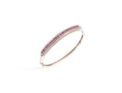 Bracciale rigido in oro bianco 18kt