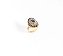 Anello in oro bicolore 18kt
