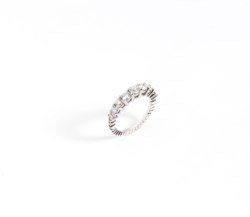 Anello riviera in oro bianco 18kt