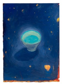 Domenica: caffè al nero di vite e blu Parigi