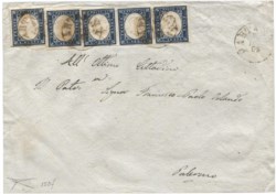 Antichi Stati Italiani - Sardegna - Frontespizio di lettera (15Df)