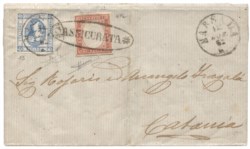 Antichi Stati Italiani - Sardegna - Lettera (It. 13 + S. 16Fa)