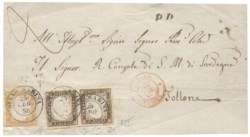 Antichi Stati Italiani - Sardegna - Fronte di lettera (17b + 14)