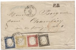Antichi Stati Italiani - Sardegna - Lettera (15Ba + 17Aa + 16C + 14Bb)