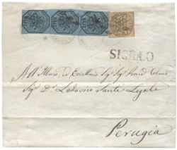 Antichi Stati Italiani - Stato pontificio - Lettera (8 + 4e)