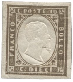 Antichi Stati Italiani - Sardegna - 10 cent (14Cf)