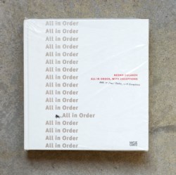 All in oder, with exceptions