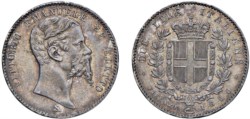VITTORIO EMANUELE II, Re Eletto (1859-1861) - 2 lire 1860, Firenze