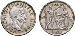 VITTORIO EMANUELE III (1900-1943) - 20 lire 1927